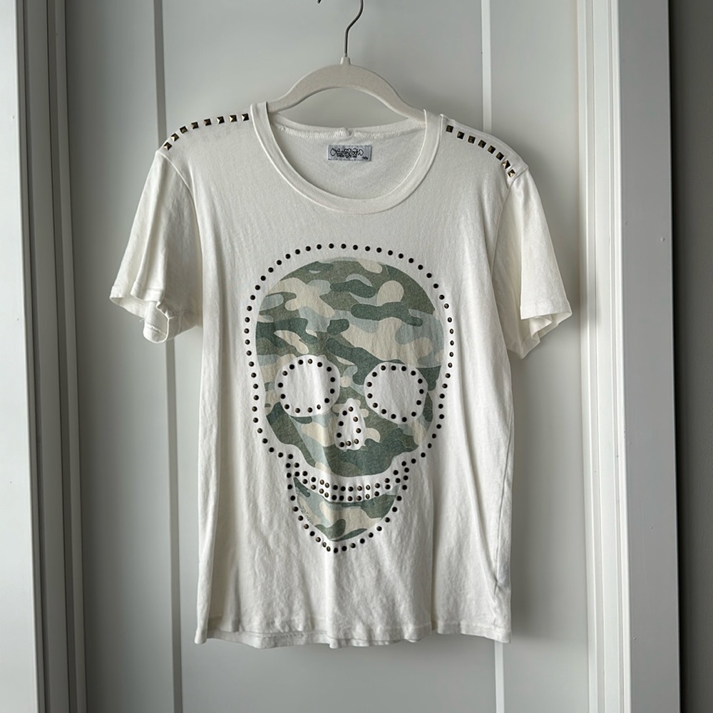 Lauren Moshi Beverly Hills Skull Tee